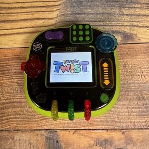LeapFrog Rockit Twist Green Handheld Learning Game System Rechargeable Tested